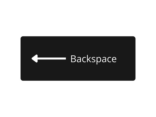 Клавиша Backspace